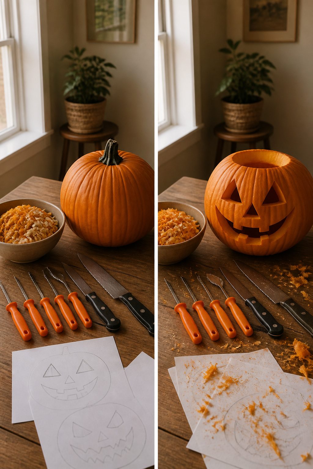 25 Pumpkin Craft Ideas for Fall Decor, Kids, and Adults (2026) 21 Pumpkin carving tools including a saw and poker.