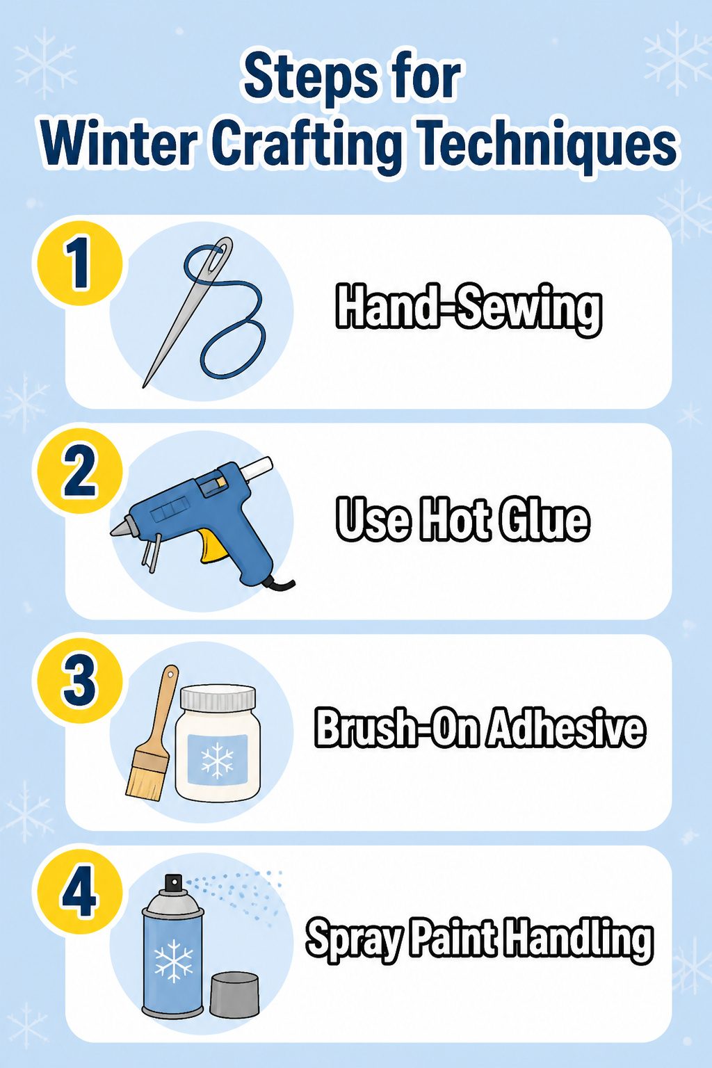10 Winter Crafts for Adults to Make in 2026 12 Illustrative steps showing techniques for winter crafting projects.
